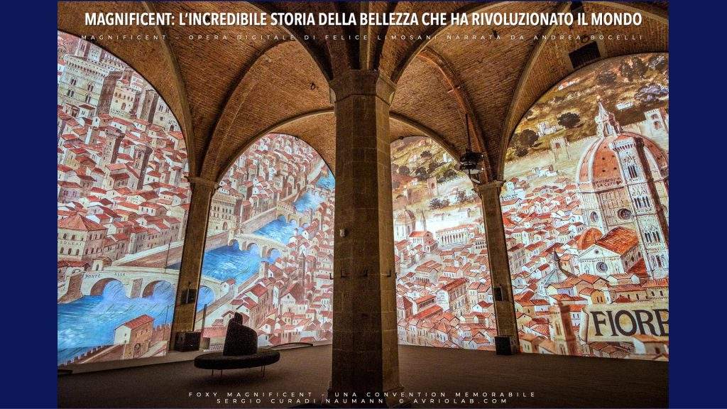 MAGNIFICENT: L’INCREDIBILE STORIA DELLA BELLEZZA CHE HA RIVOLUZIONATO IL MONDO 
opera digitale di Felice Limosani narrata da Andrea Bocelli