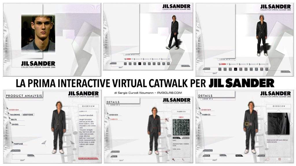 LA PRIMA INTERACTIVE VIRTUAL CATWALK PER JIL SANDER