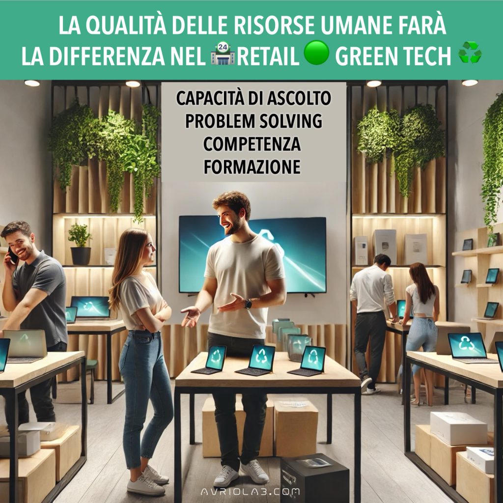 Capacità di ascolto, problem solving, competenza e formazione: la qualità delle risorse umane farà la differenza nel Green Tech Retail.